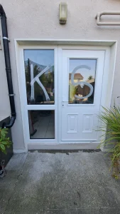 White composite door fitted