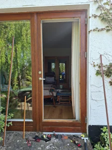 Glass door replaced